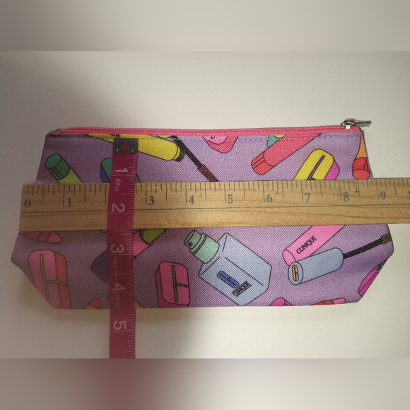 Lot of 9 Makeup Bag Pouches Multicolor  IPSY Glam Bag| Clinique| Lancôme| & more - Picture 11 of 15